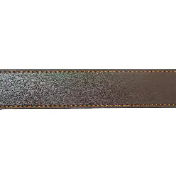 Rough Vintage Brown Side Stitch Belt - LeatherADDA.COM