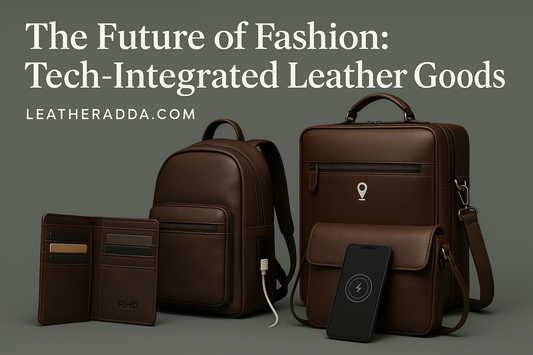 Tech-integrated leather accessories by LeatherAdda.com