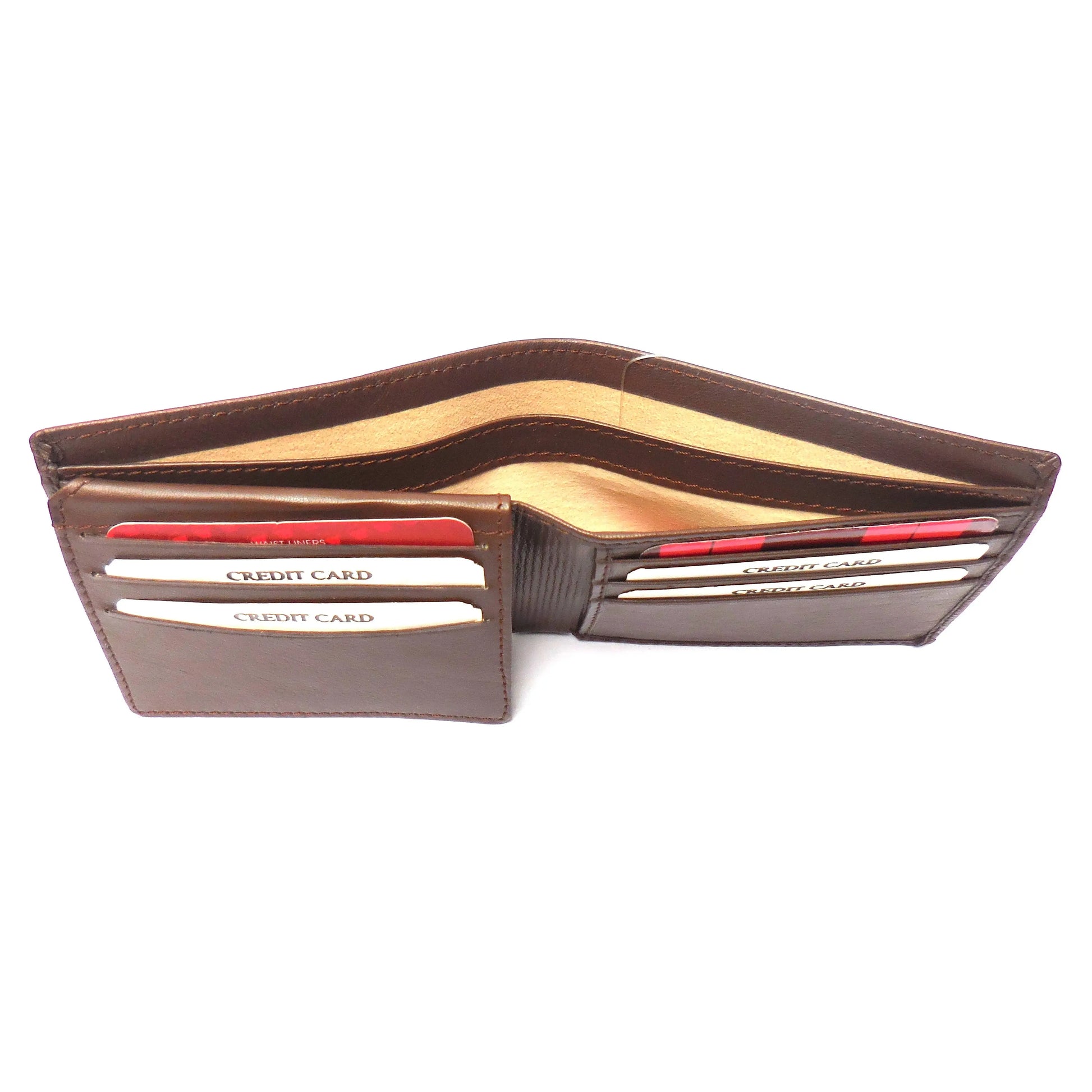 Bifold Daily Black & Brown Wallet - LeatherADDA.COM