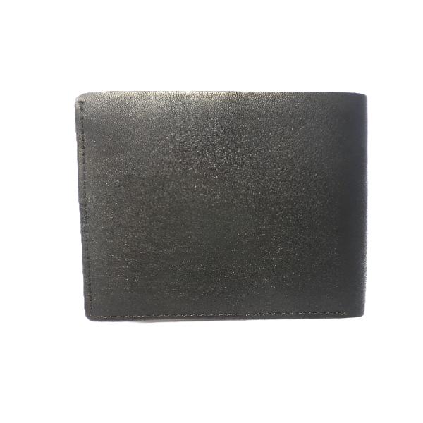 Compact Black Leather Wallet - LeatherADDA.COM